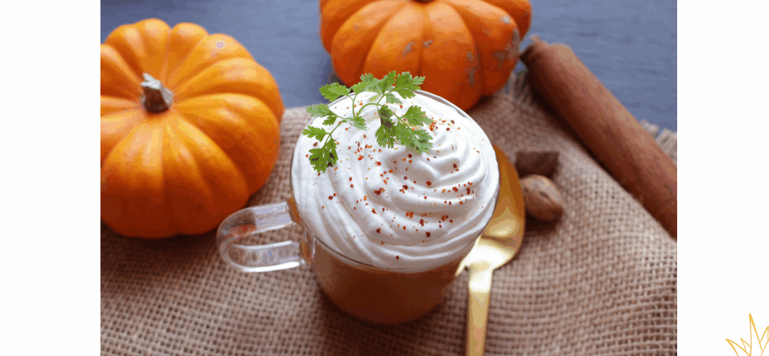 Affiche brunch sans gluten cappuccino de courge